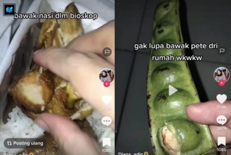 Viral Wanita Nekat Makan Nasi dan Petai Saat Nonton di Bioskop Gak Ada Akhlak