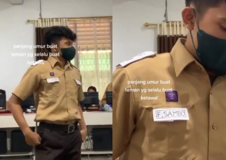 Berani Banget Siswa ini Tirukan Gaya Ferdy Sambo Sampai Pakai Beginian