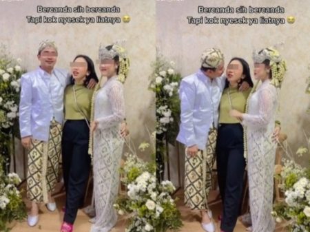 Bikin Nyesek Pengantin Pria Malah Cium Wanita Lain Depan Pasangan Saat Berfoto