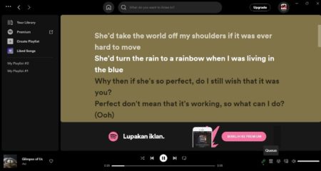 Cara Melihat Lirik di Spotify PC