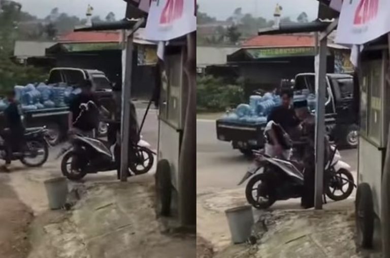 Kakek Layani Pemotor yang Mau Isi Bensin Tapi Malah Tumpah Auto Bikin Meringis