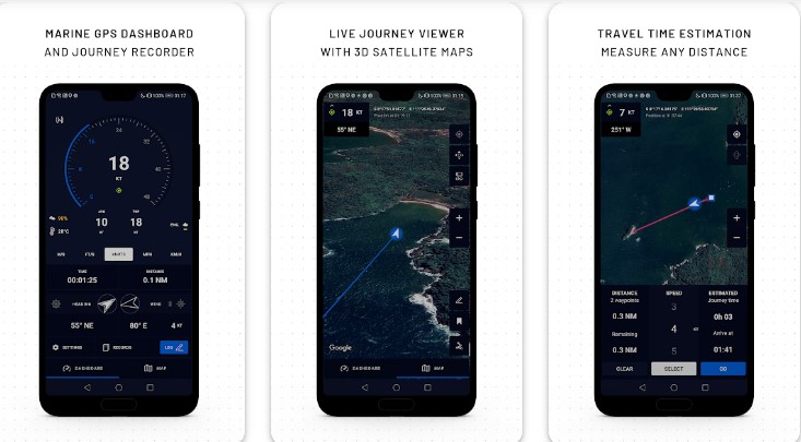 Marine Boat GPS Dashboard - Aplikasi GPS Laut