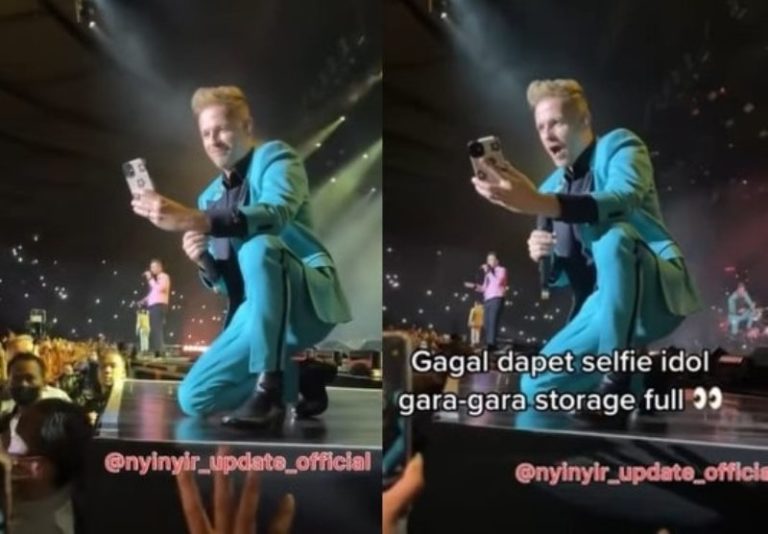 Penonton Gagal Dapat Foto Selfie Nicky Byrne Westlife Gegara Memori HP Penuh Nyesek Sampai ke Ubun ubun