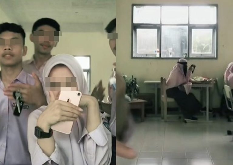 Salut Yang lain Asyik Joget TikTok Siswi SMA Bercadar ini Khusyuk Baca Alquran