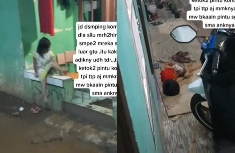 Sedih! Dikunci Orang Tua di Luar Rumah, Bocah ini Sampai Tidur Beralaskan Kardus Sedih Dikunci Ortu di Luar Rumah Bocah ini Sampai Tidur Beralaskan Kardus