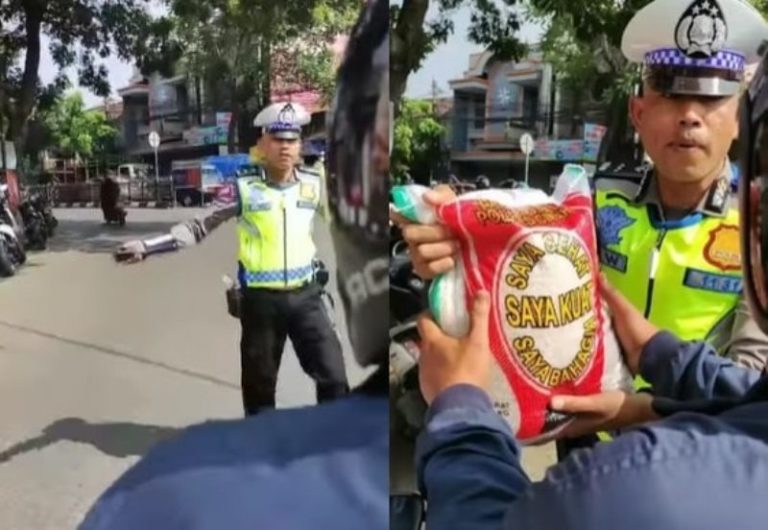 Syok Dihadang Polisi Dikira Mau Ditilang Ternyata Pengendara ini Dapat Rezeki Nomplok