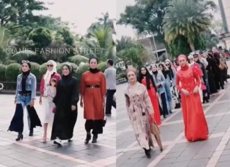 VIRAL Model Lakukan Fashion Show di Halaman Masjid Agung Ciamis Ramai Dikritik