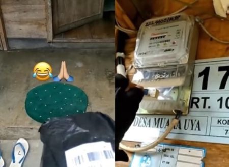 Viral Aksi Kurir Matikan Meteran Listrik Penerima Paket yang Lagi Asyik Karaoke