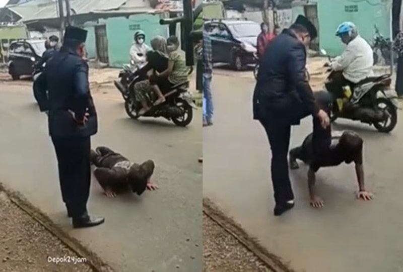 Viral Aksi Wakil Ketua DPRD Depok Hukum Sopir Truk Push Up hingga Guling guling di Jalan