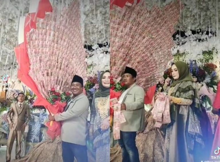 Viral Bapak ini Beri Buket Uang Raksasa Untuk Pengantin The Real Sultan