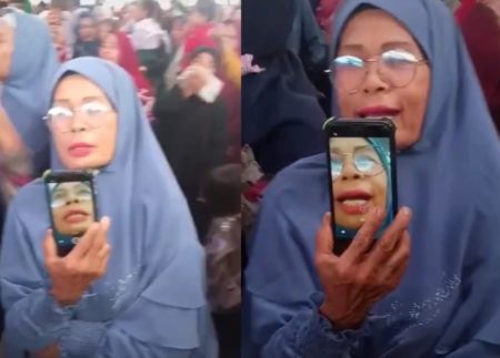 Viral Emak emak Asyik Videokan Diri Sendiri Saat Ikut Acara Pengajian Netter Heran