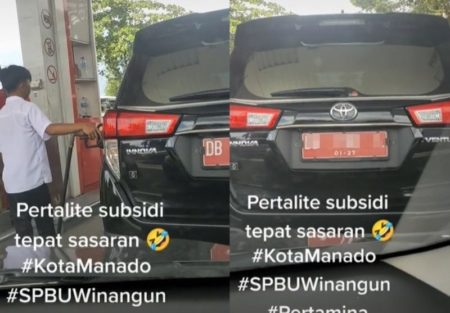 Viral Mobil Plat Merah Diduga Isi Pertalite di SPBU Netizen Salah Sasaran
