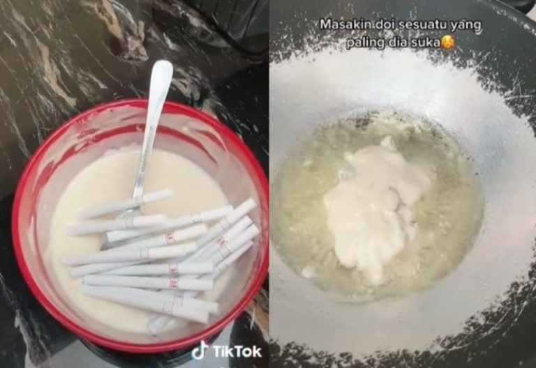 Viral Wanita ini Goreng Rokok Pakai Tepung Untuk Suaminya Gimana Reaksinya