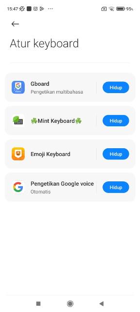 Atur Keyboard Atur Keyboard