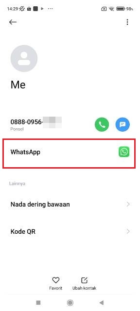 Cara Kirim Chat di WhatsApp ke Nomor Sendiri
