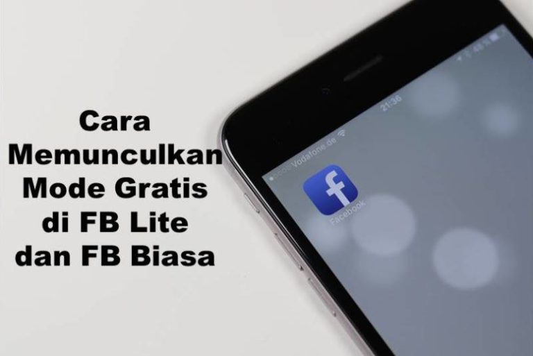 Cara Memunculkan Mode Gratis di FB Lite