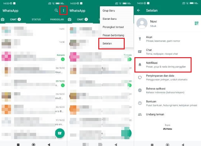 Cara Menghilangkan Notifikasi di WhatsApp Android