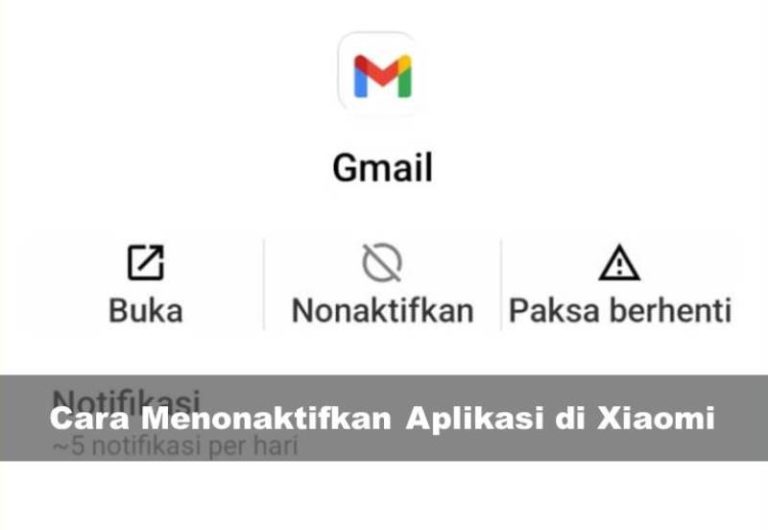 Cara Menonaktifkan Aplikasi di Xiaomi