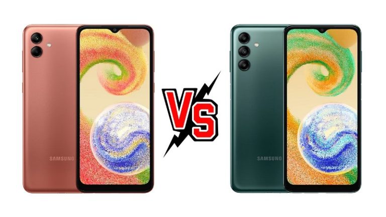 Galaxy A04 vs Galaxy A04s