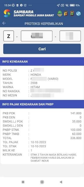 Info kendaraan Info kendaraan