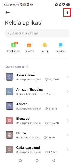 Kelola Aplikasi Xiaomi