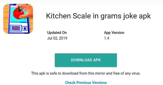 Kitchen Scale in Grams Joke - Apk Timbangan Emas