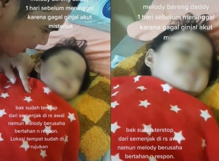 Viral Momen Sedih Baby Melody Sehari Sebelum Meninggal Akibat Gagal Ginjal Akut