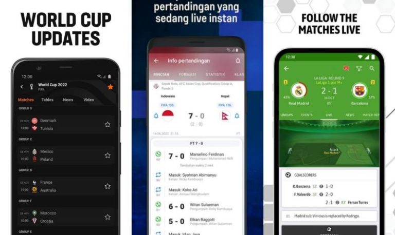 Aplikasi Live Score Bola