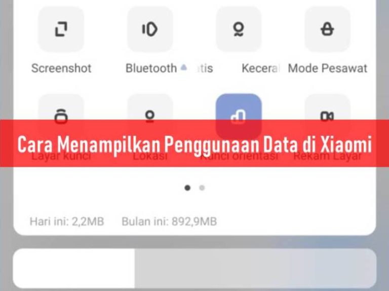 Cara Menampilkan Penggunaan Data di Xiaomi