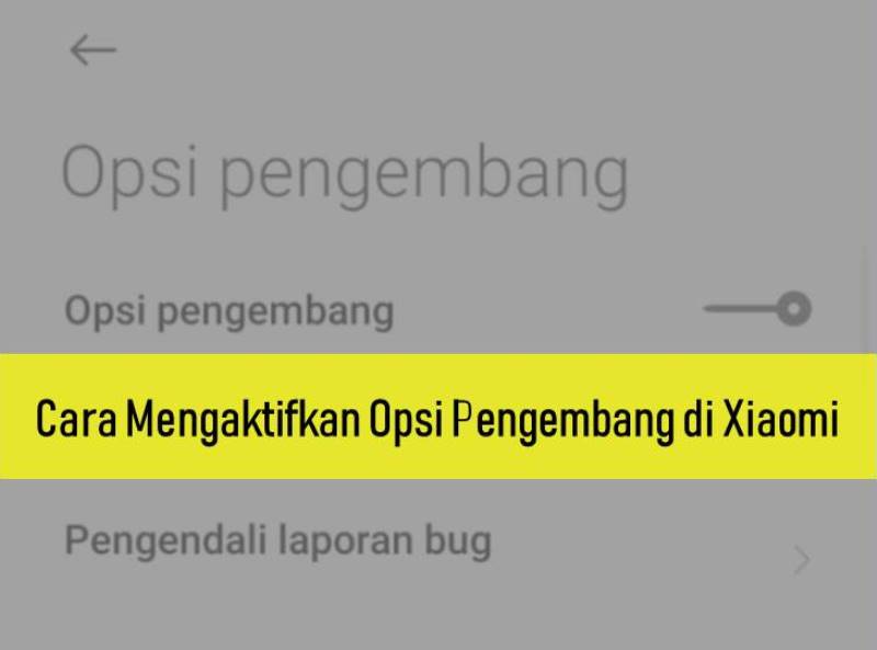 Cara Mengaktifkan Opsi Pengembang Xiaomi