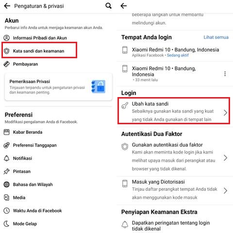 Cara Mengubah Kata Sandi FB Cara Mengubah Kata Sandi FB