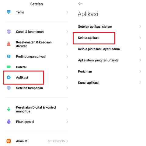 Kelola Aplikasi di Xiaomi