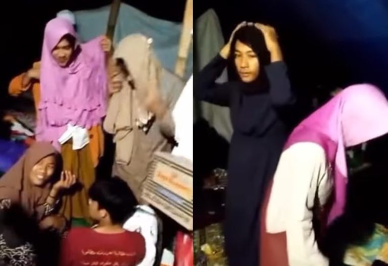 Momen Kocak Para Pria Korban Gempa Cianjur Pakai Daster hingga Kerudung Ternyata Gegara Ini