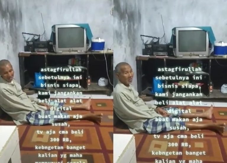 TV Analog Dimatikan Kakek ini Hanya Bisa Termenung Tak Bisa Nonton TV