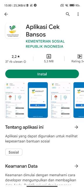 Aplikasi Cek Bansos Kemensos Aplikasi Cek Bansos Kemensos