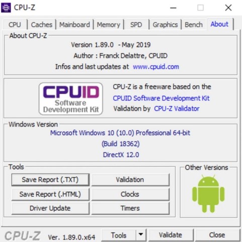 CPU Z 