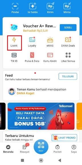 Cara Bayar Listrik Lewat Aplikasi DANA