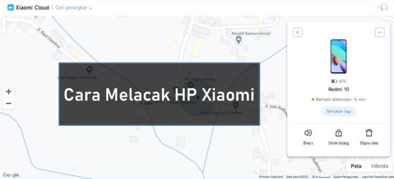 Cara Melacak HP Xiaomi