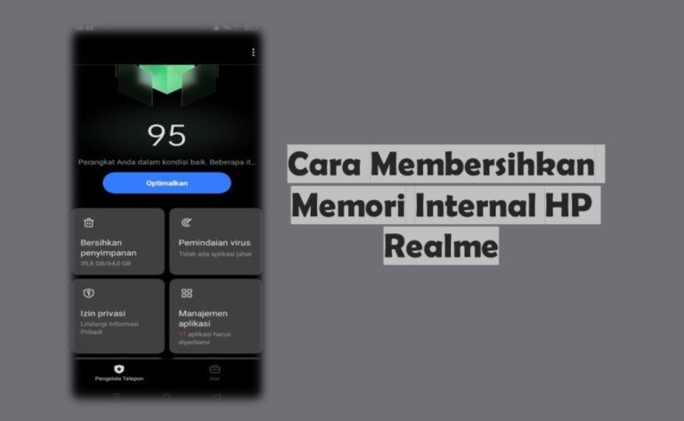 Cara Membersihkan Memori Internal HP Realme