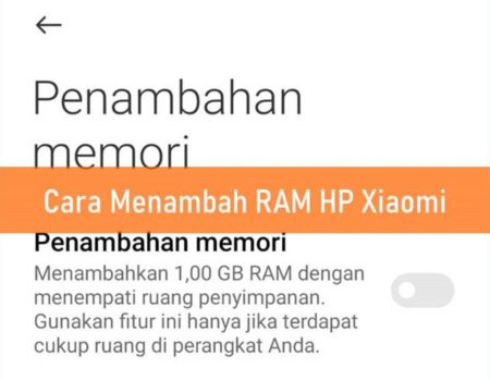 Cara Menambah RAM HP Xiaomi