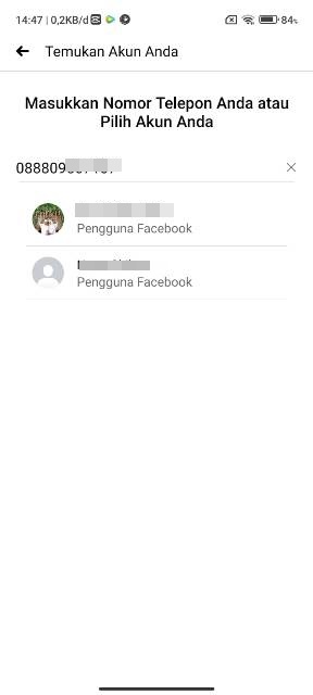 Cara mengetahui akun FB dengan nomor handphone di hp android