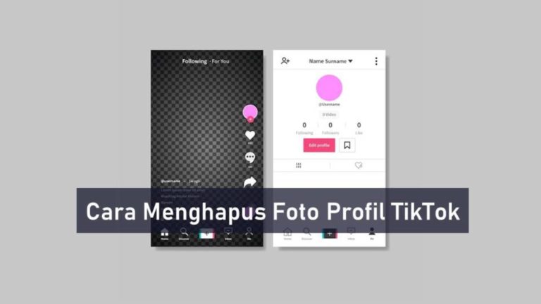 Cara Menghapus Foto Profil TikTok