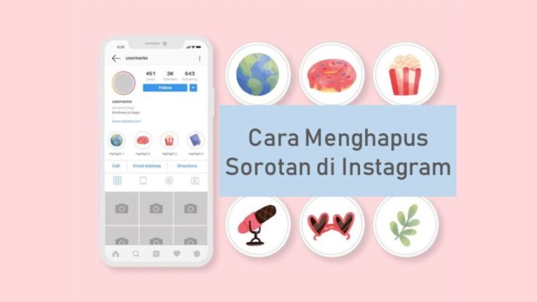 Cara Menghapus Sorotan di Instagram