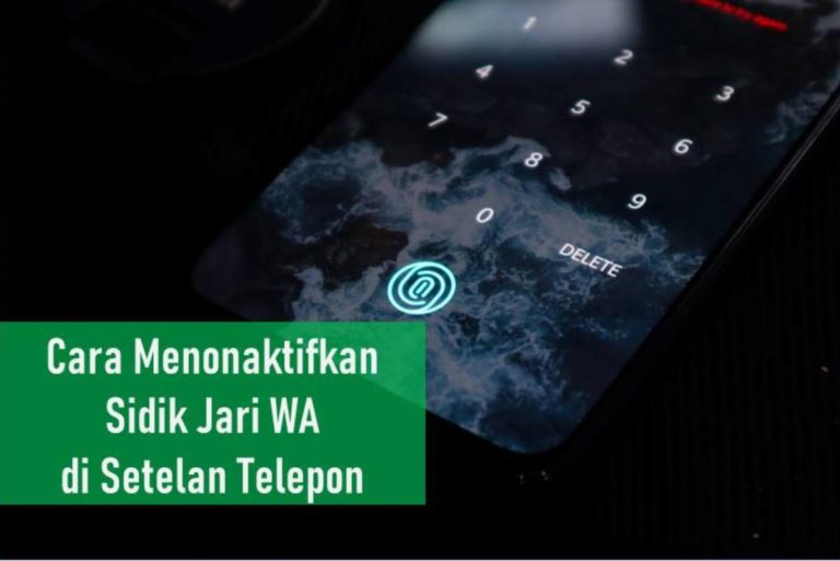 Cara Menonaktifkan Sidik Jari WA di Setelan Telepon