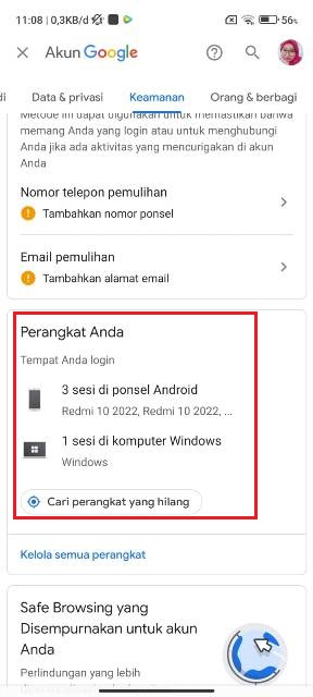 Perangkat yang Terhubung Perangkat yang Terhubung