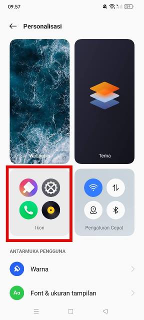 Pilih Ikon - Cara Merubah Tampilan Icon Apk Android