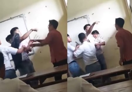 VIRAL Video Siswa SMA Marah marah dan Tantang Guru Baku Hantam di Kelas