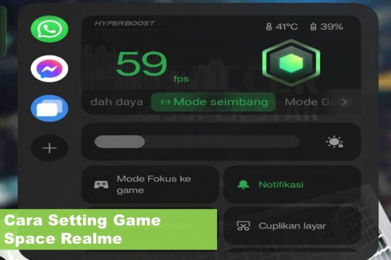 Cara Setting Game Space Realme