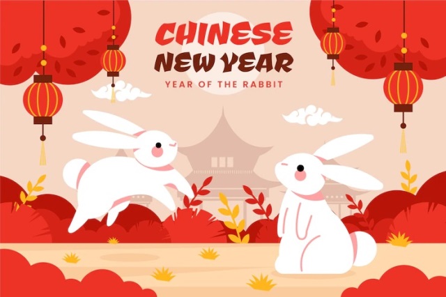 Happy Chinese New Year Year of The Rabbit