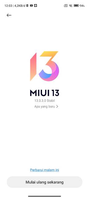 Update MIUI Xiaomi 1